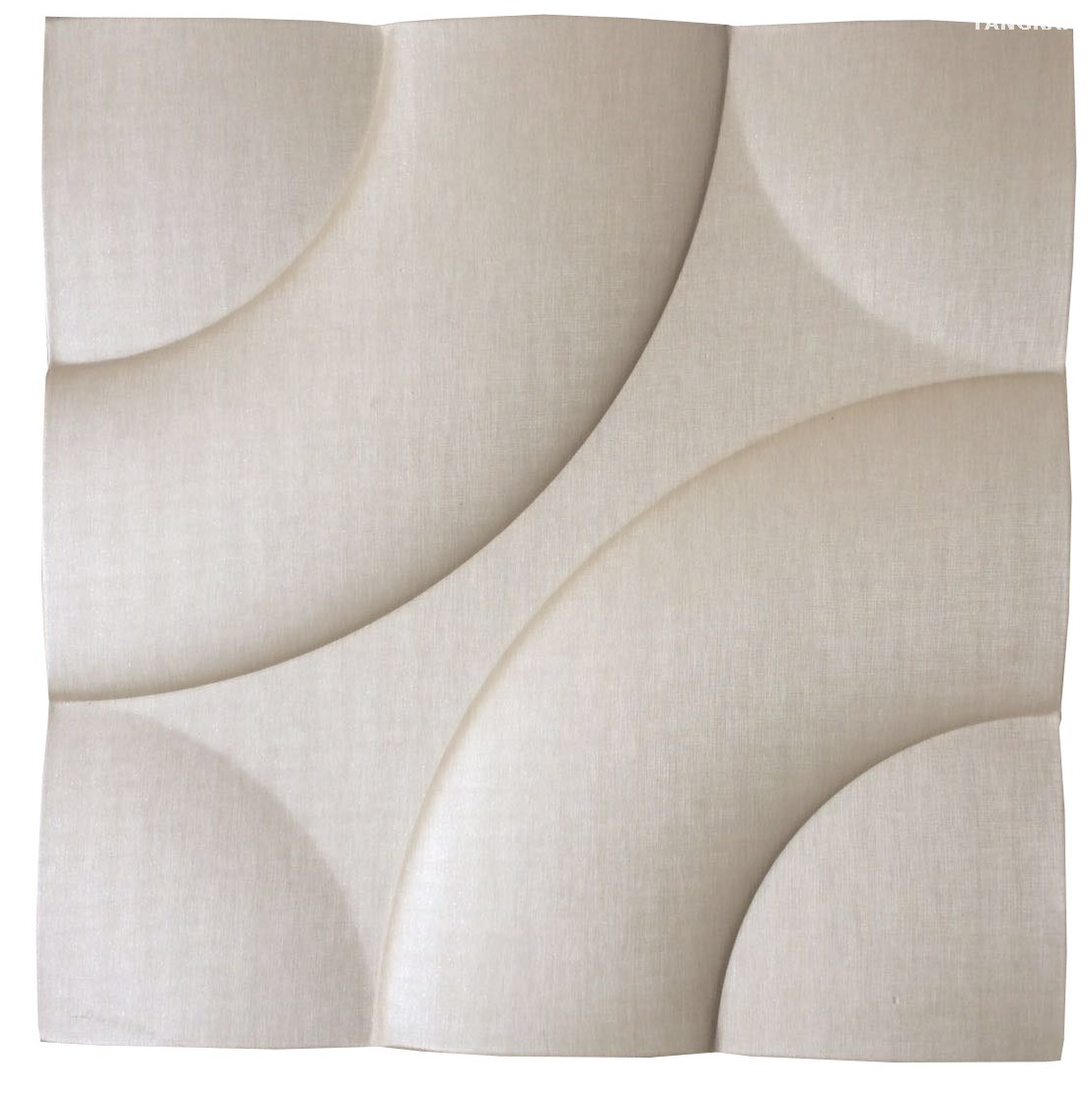 Semi Pu Leather White Indoor Wall Panel